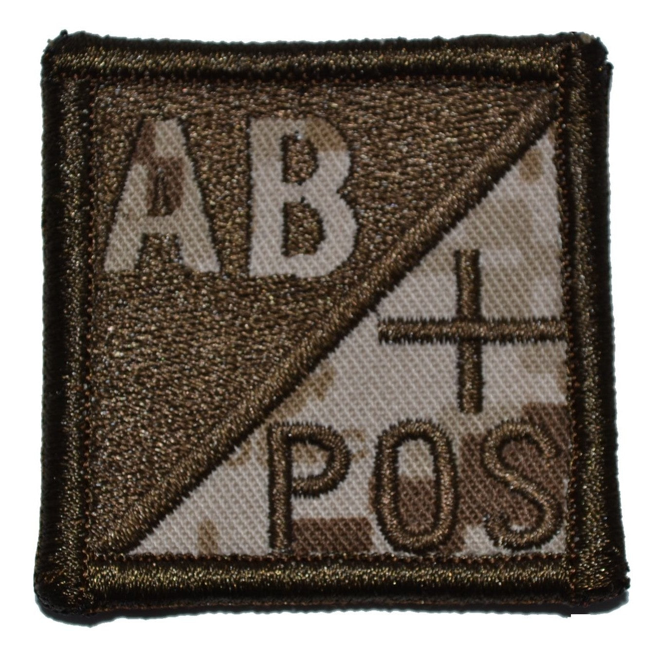 Blood Type AB POS - Solid - 2x2 Patch