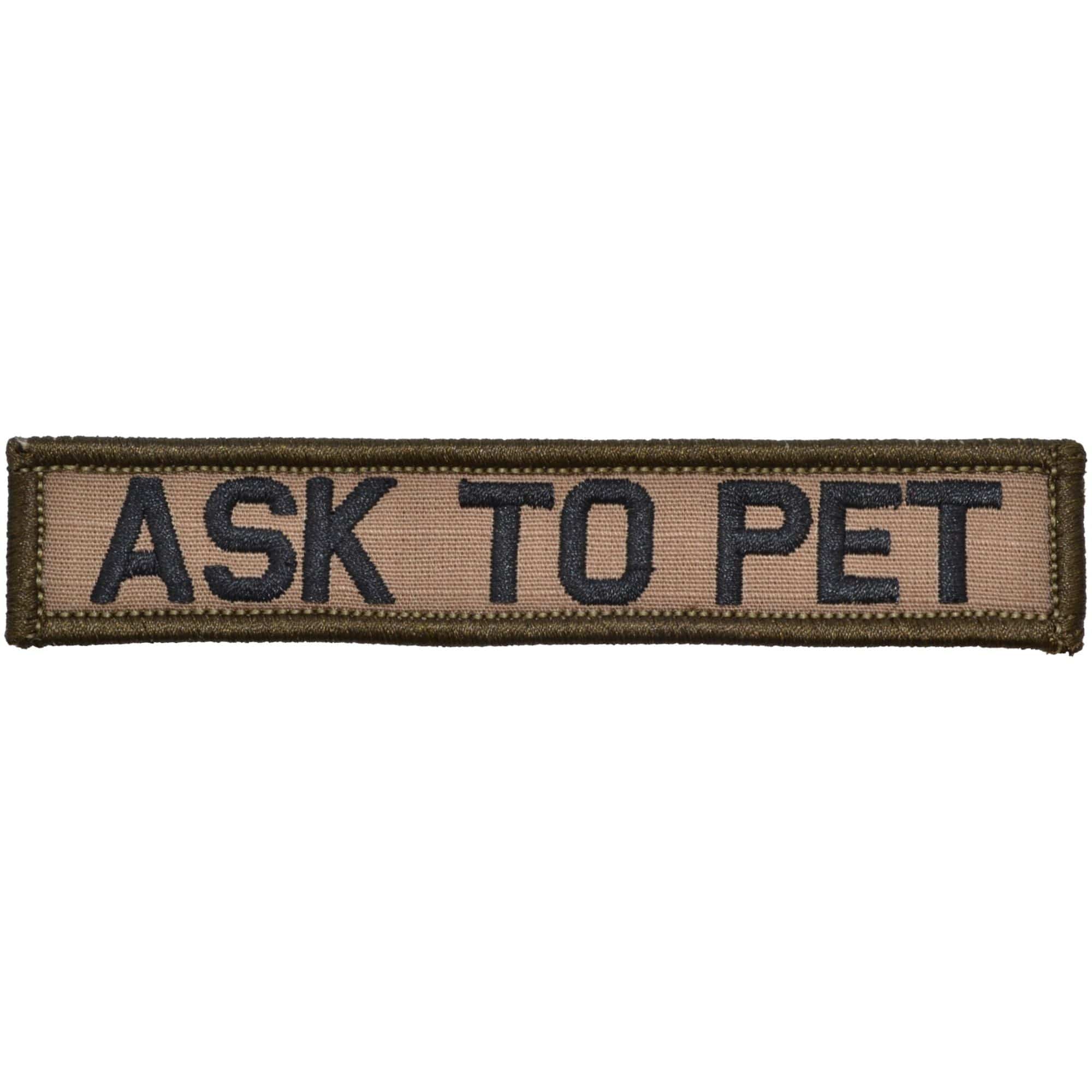 Ask To Pet- 1x5 Patch