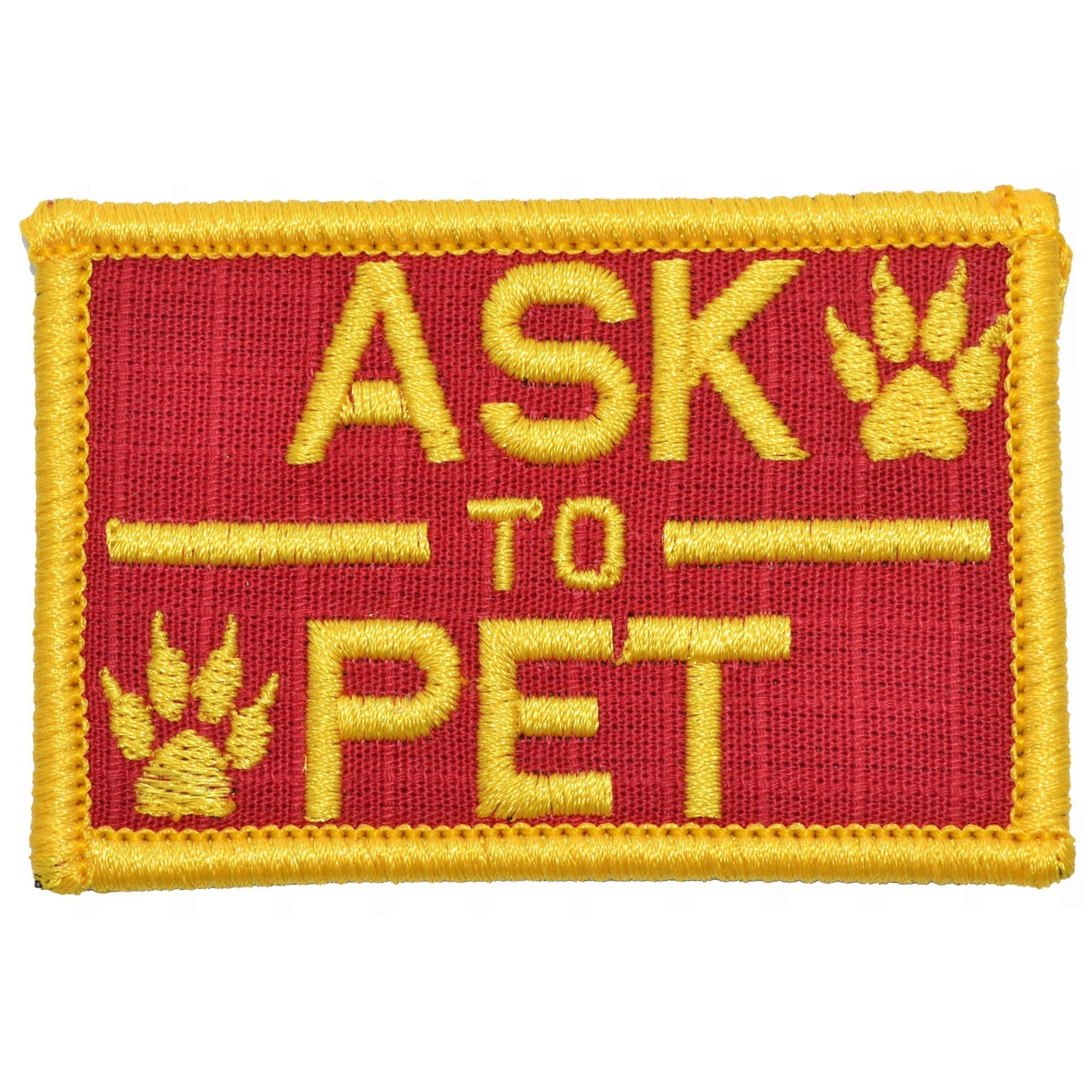 Ask to Pet, K9 Service Dog - 2x3 Patch