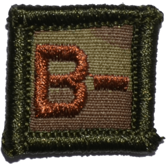 1x1 Blood Type Military / Patch (All Blood Types)
