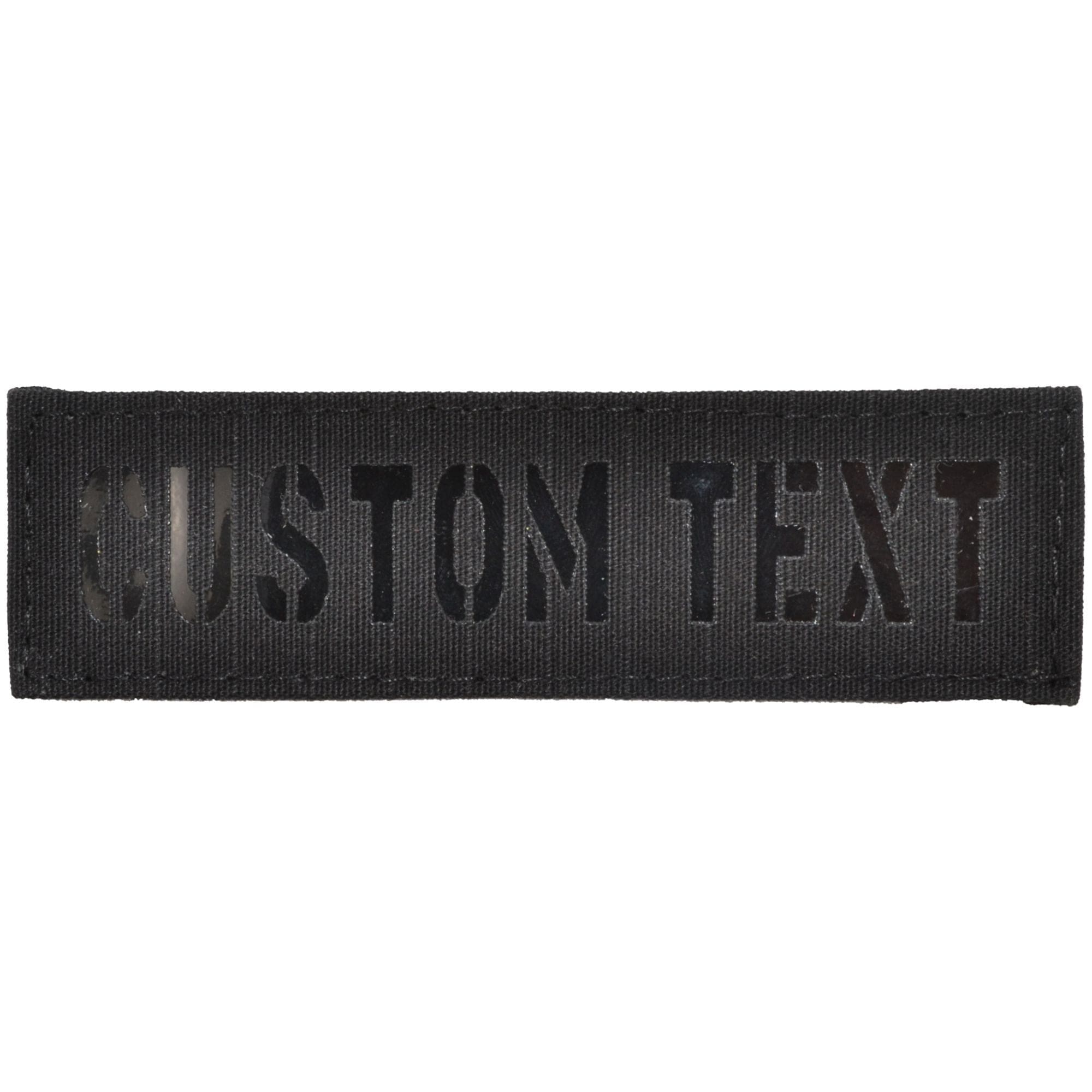 Custom Text Laser Cut Reflective - 1x3.75 Patch