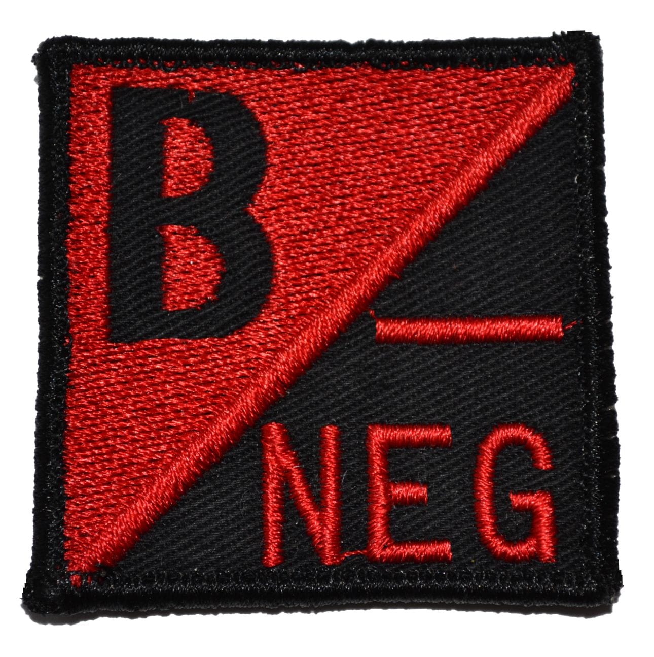 Blood Type B NEG - Solid - 2x2 Patch
