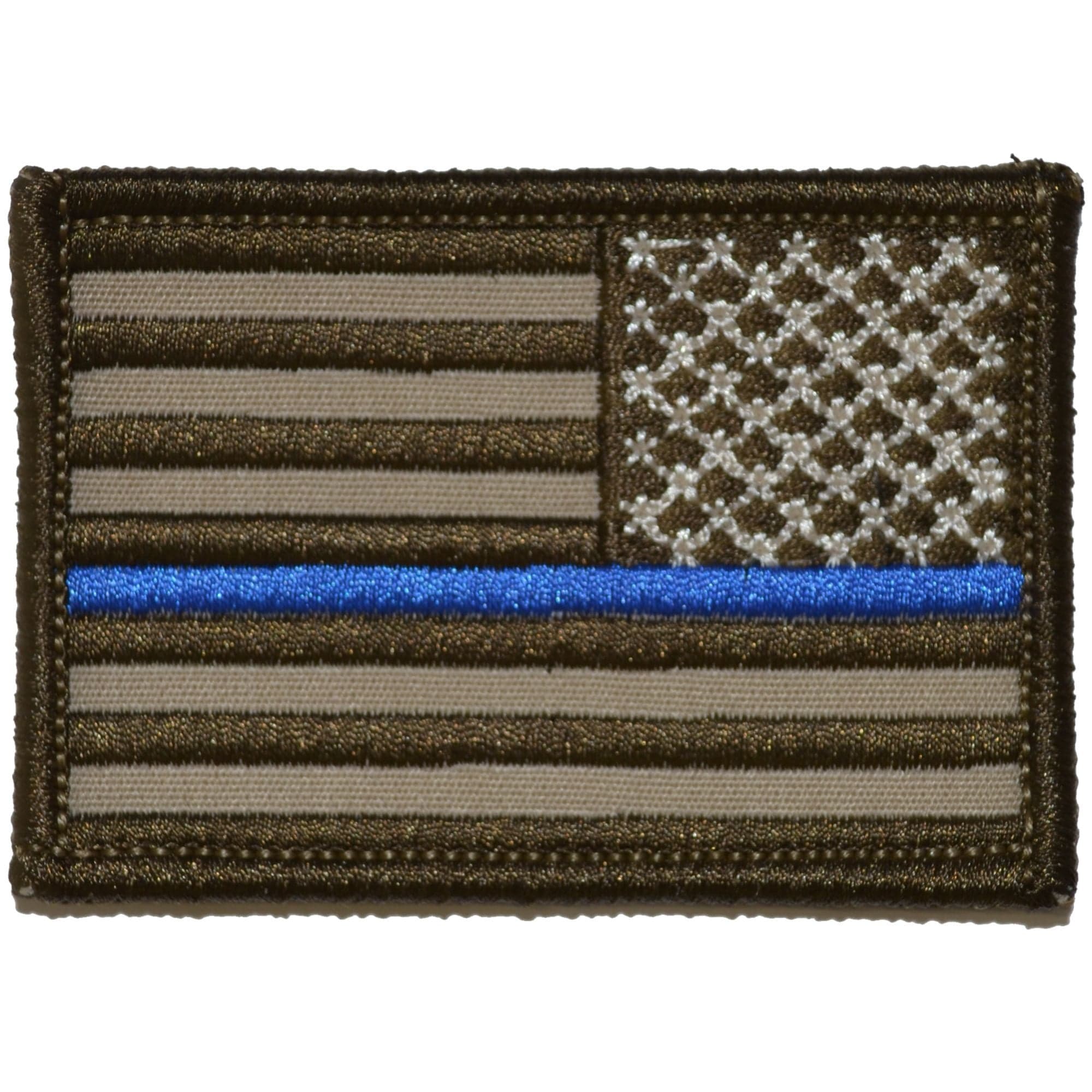 Reverse Thin Blue Line American Flag - 2x3 Patch