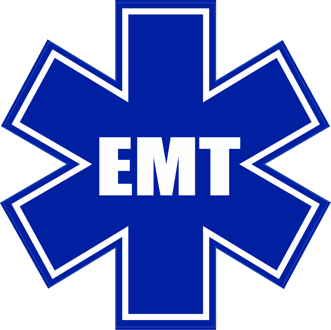 Star Of Life EMT Sticker - 4 inch