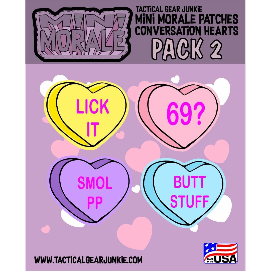 Mini Morale - Conversation Hearts Patch Pack 2