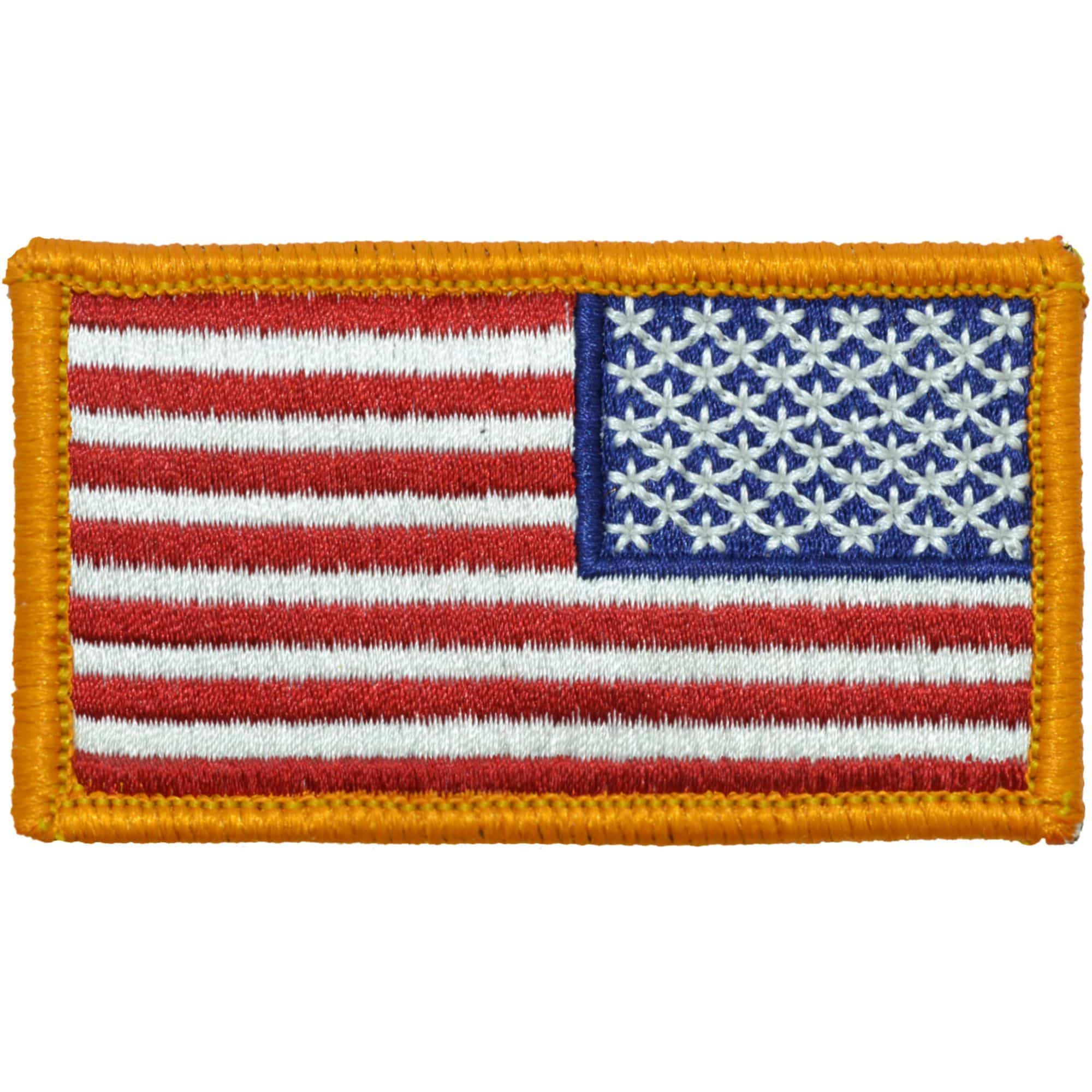 Tactical Gear Junkie Insignia Reverse USA Flag Fully Embroidered Patch - Full Color