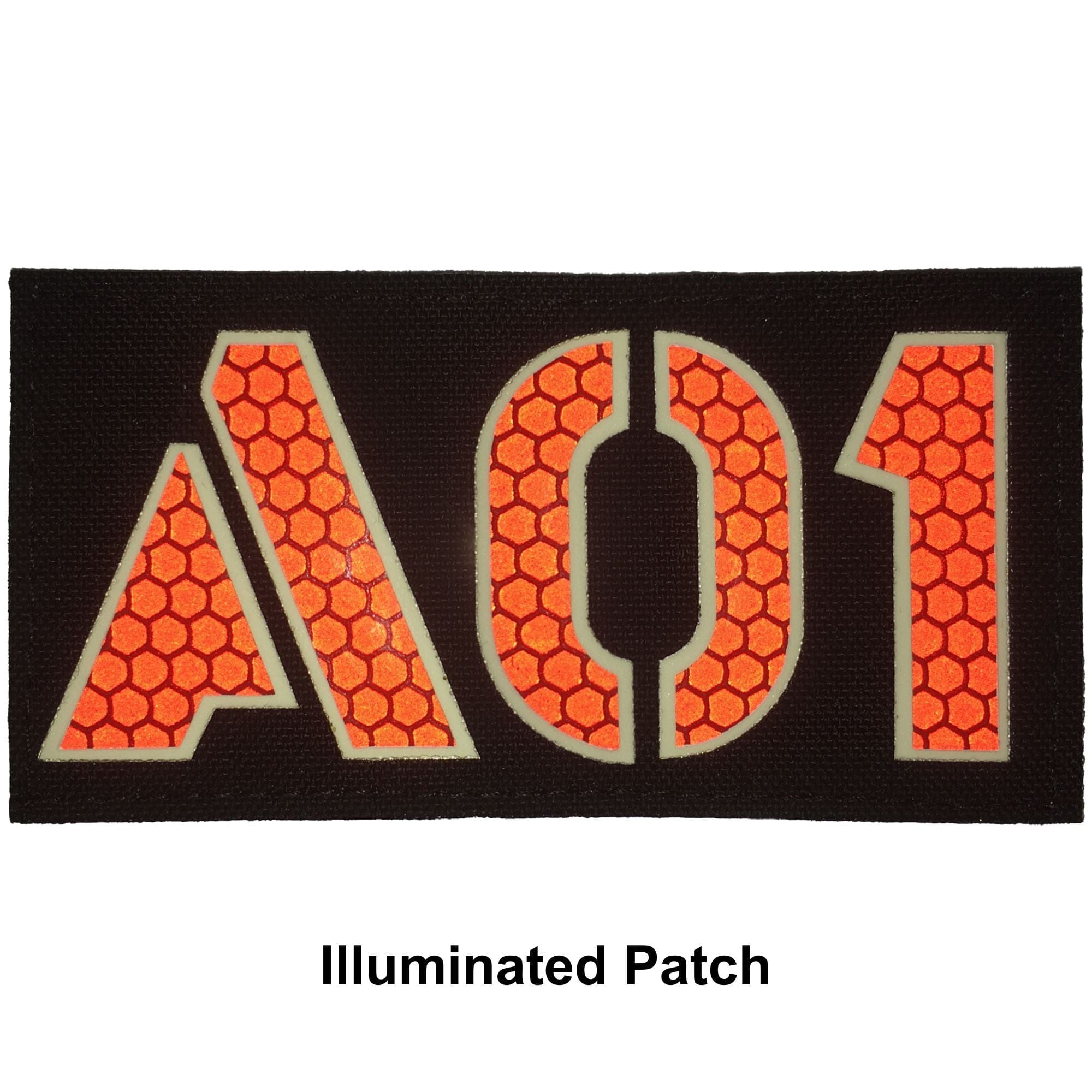 Custom Laser Cut with GLOW IN THE DARK OUTLINE Call Sign - 2x4 CORDURA® Patch