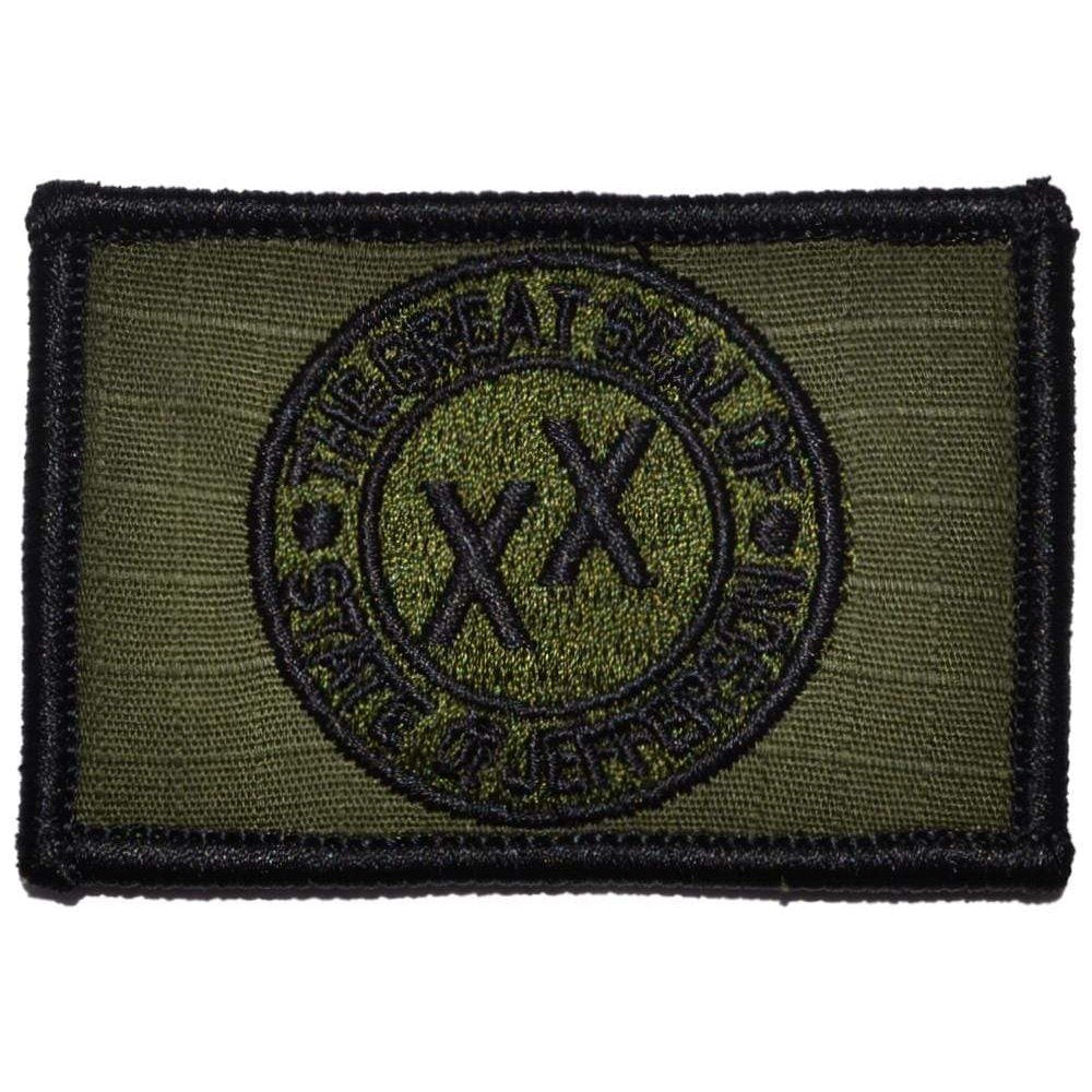 Tactical Gear Junkie Patches Olive Drab The Great Seal of State of Jefferson - 2x3 Patch