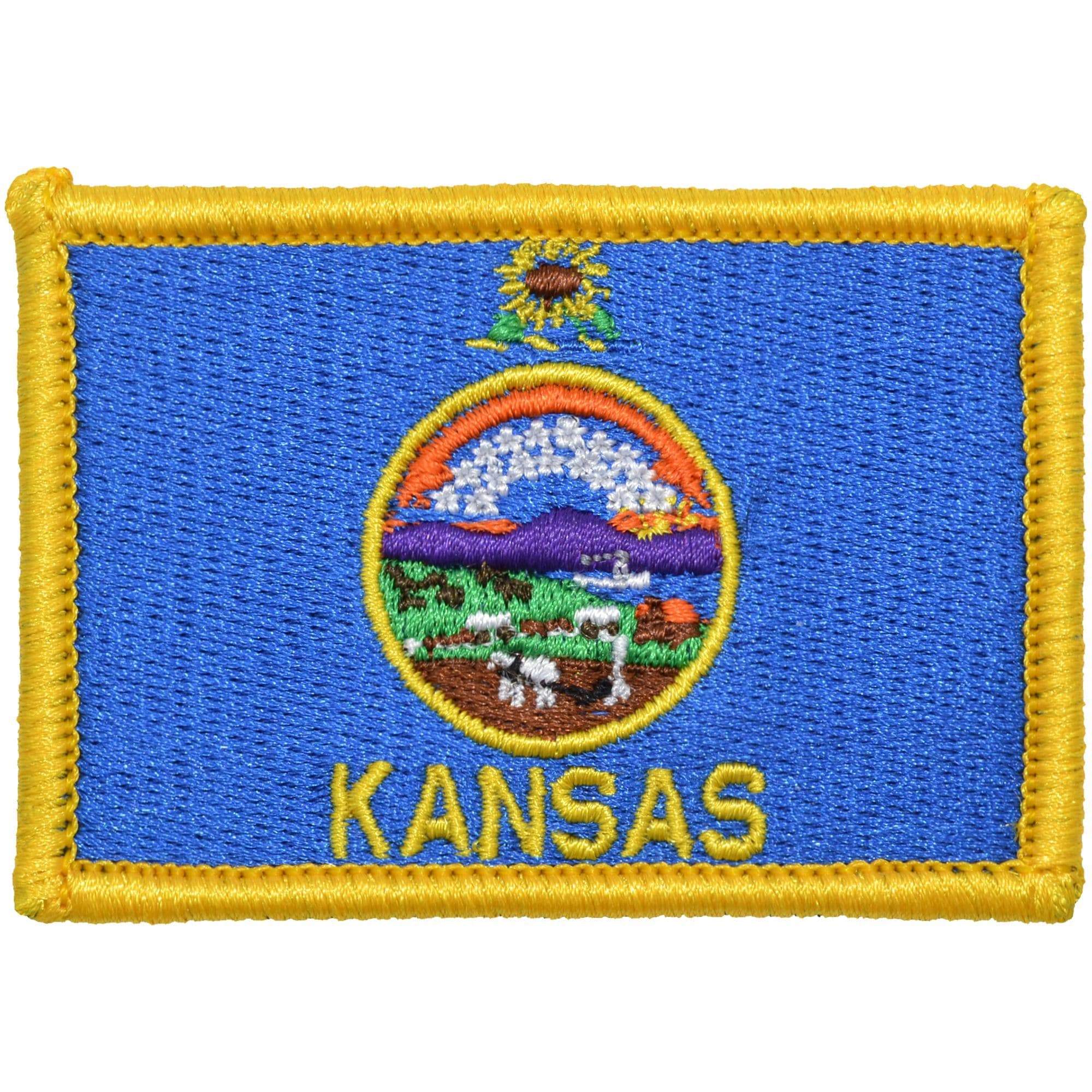 Tactical Gear Junkie Patches Full Color Kansas State Flag - 2x3 Patch