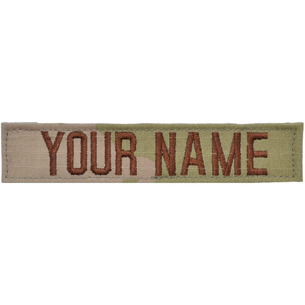 Single Custom Air Force Name Tape w/ Hook Fastener Backing - 3-Color OCP
