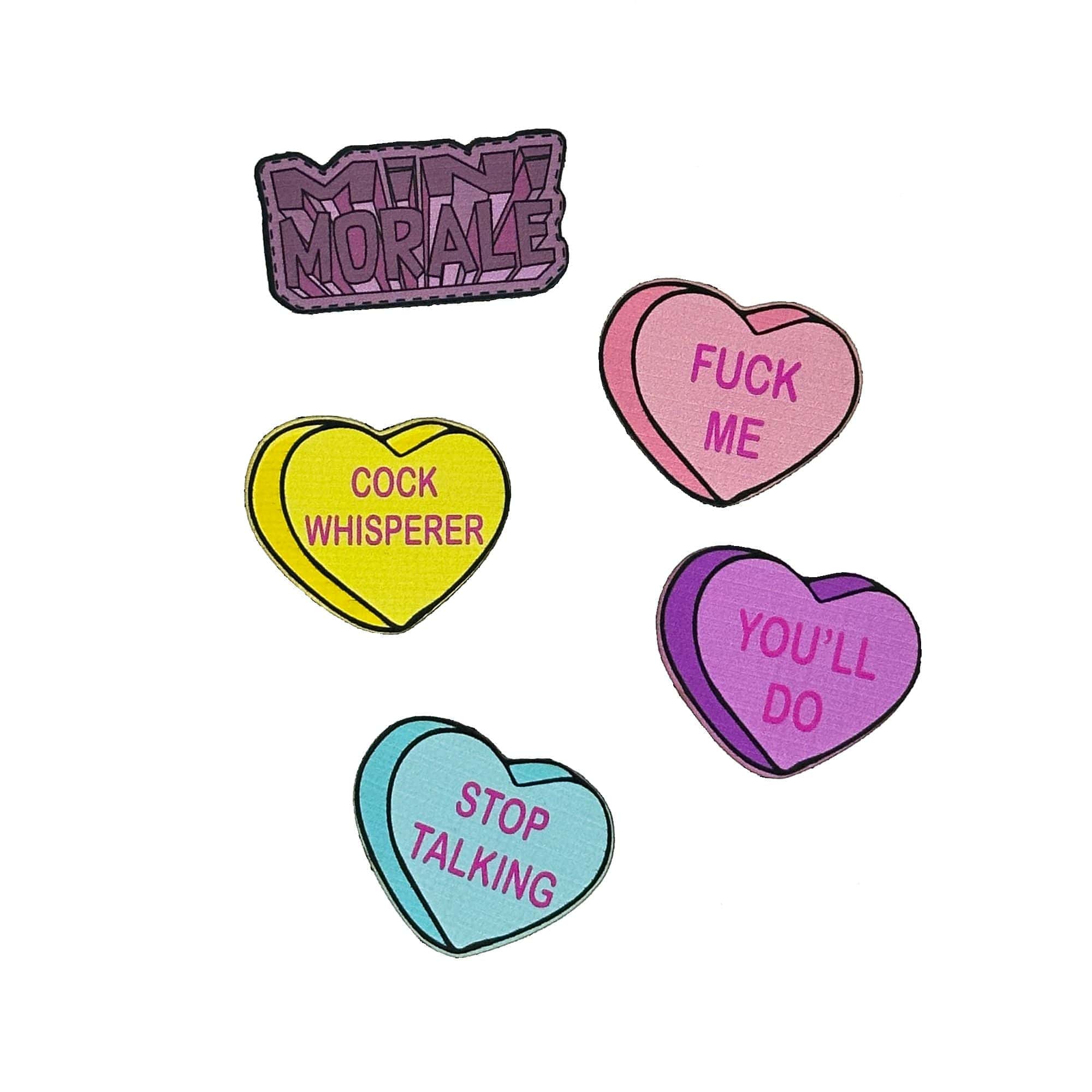 Mini Morale - Conversation Hearts Patch Pack 1