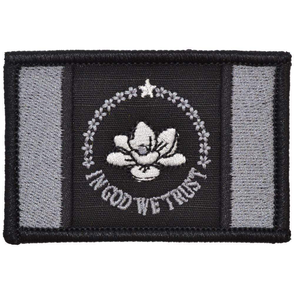 Tactical Gear Junkie Patches Black New Mississippi State Flag - 2x3 Patch