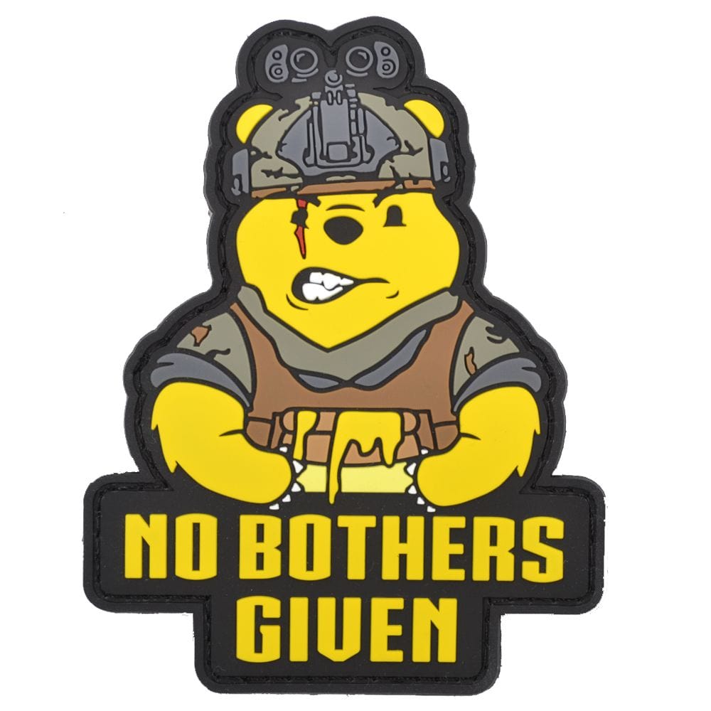 Pooh - No Bothers Given - PVC Patch