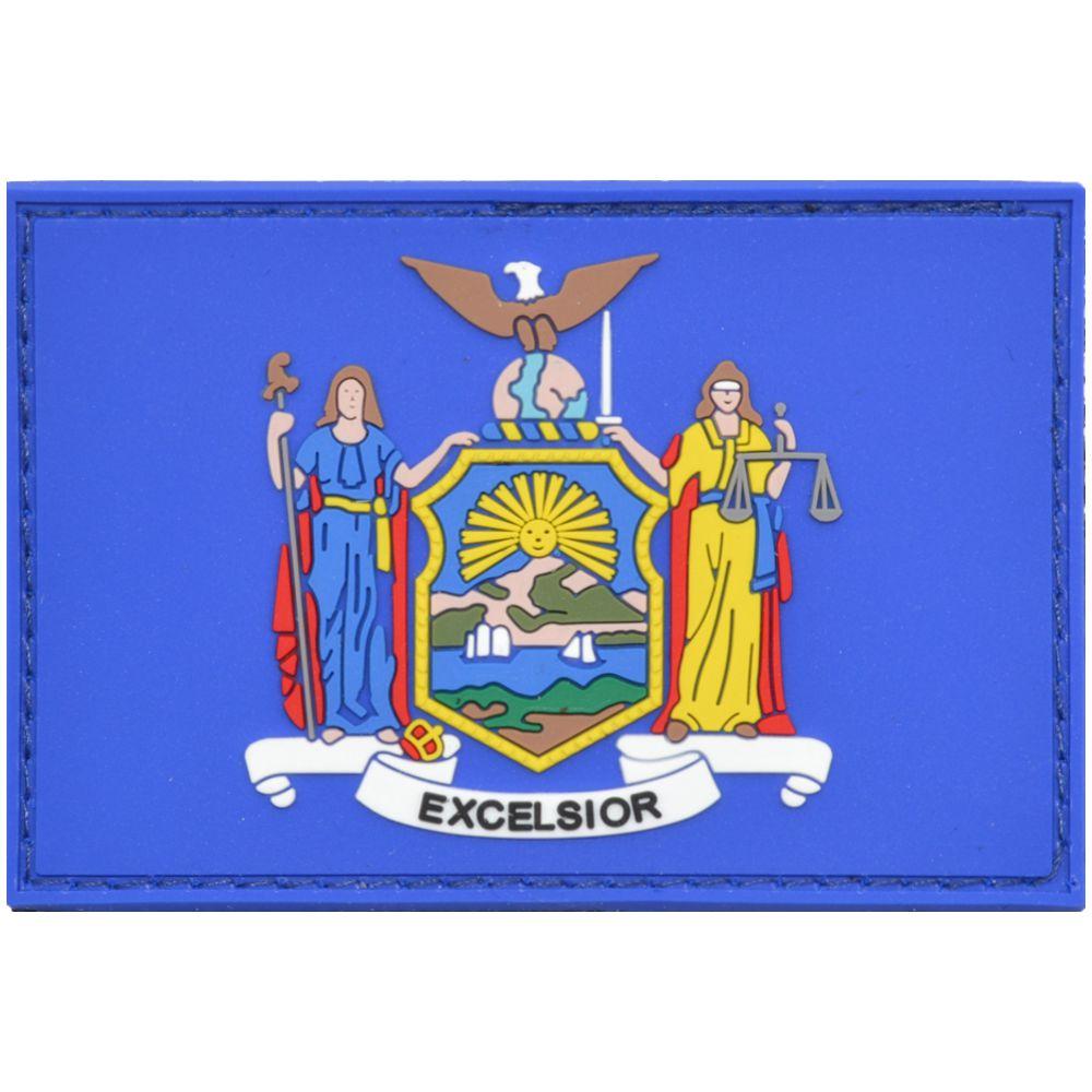 Tactical Gear Junkie Patches New York State Flag - 2x3 PVC Patch - Full Color
