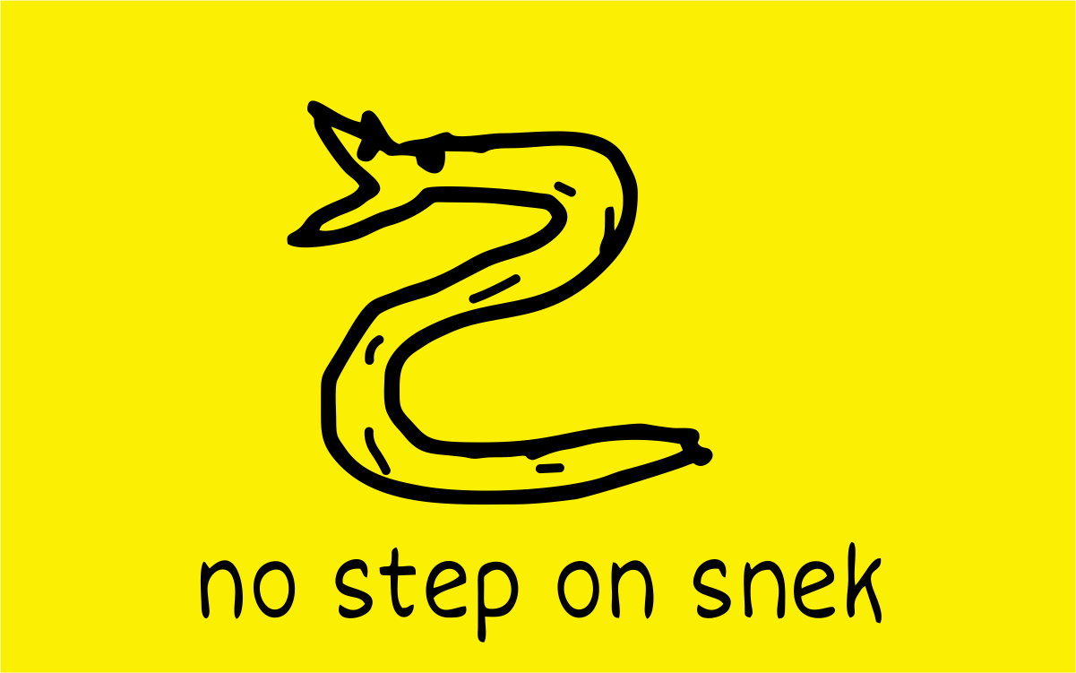 No Step On Snek Sticker - 4 inch