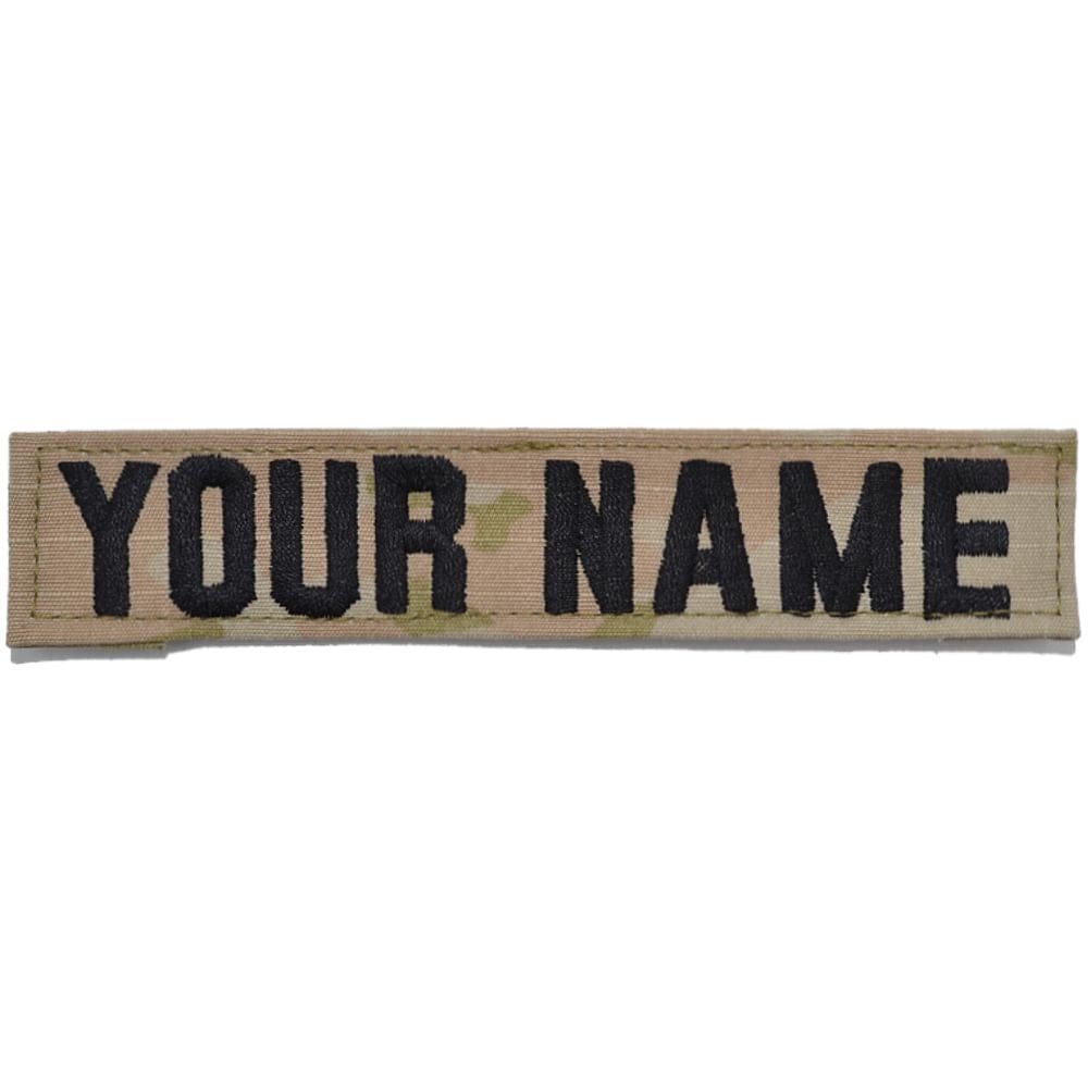 Single Custom Name Tape w/ Hook Fastener Backing - 3-Color OCP