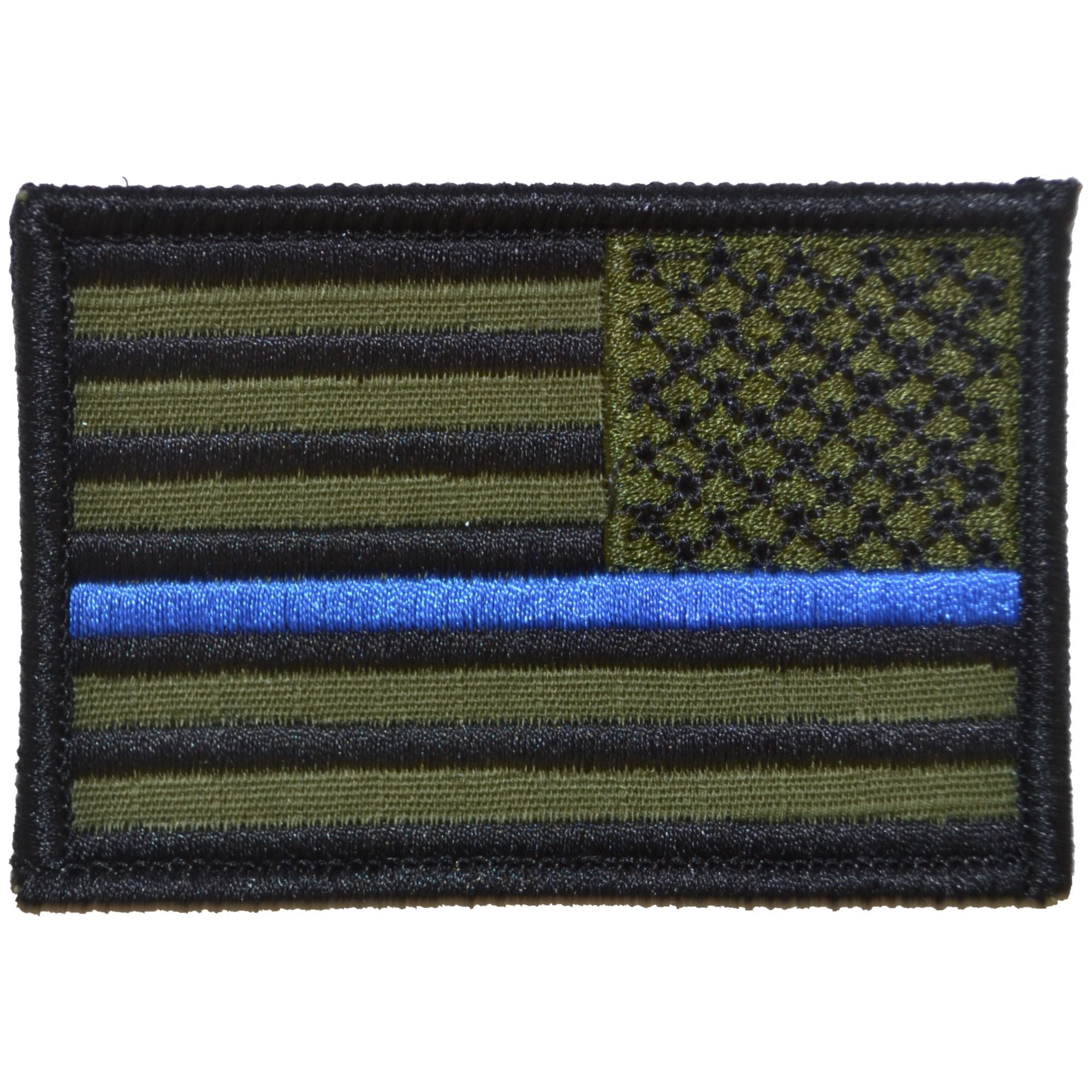 Reverse Thin Blue Line American Flag - 2x3 Patch