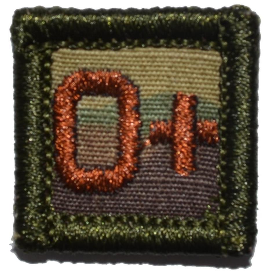 1x1 Blood Type Military / Patch (All Blood Types)