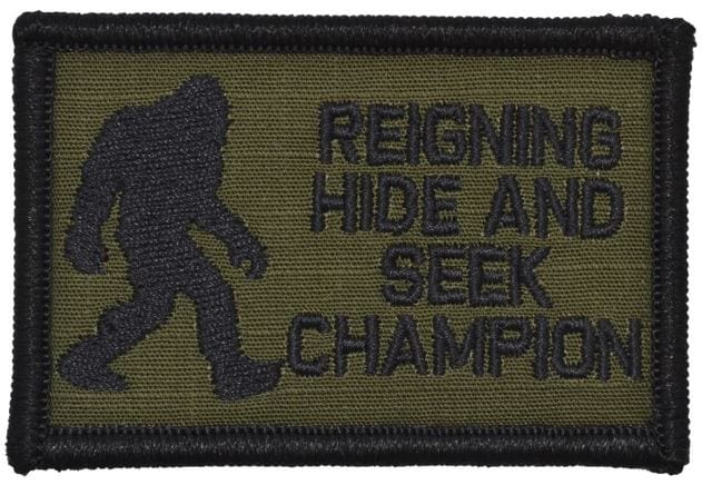 Reigning Hide and Seek Champion Bigfoot - 2x3 Patch