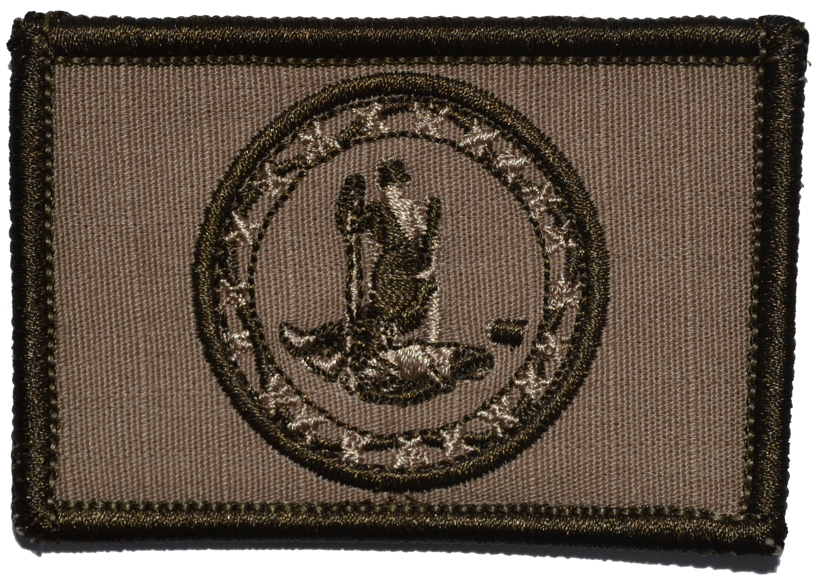 Tactical Gear Junkie Patches Coyote Brown Virginia State Flag - 2x3 Patch