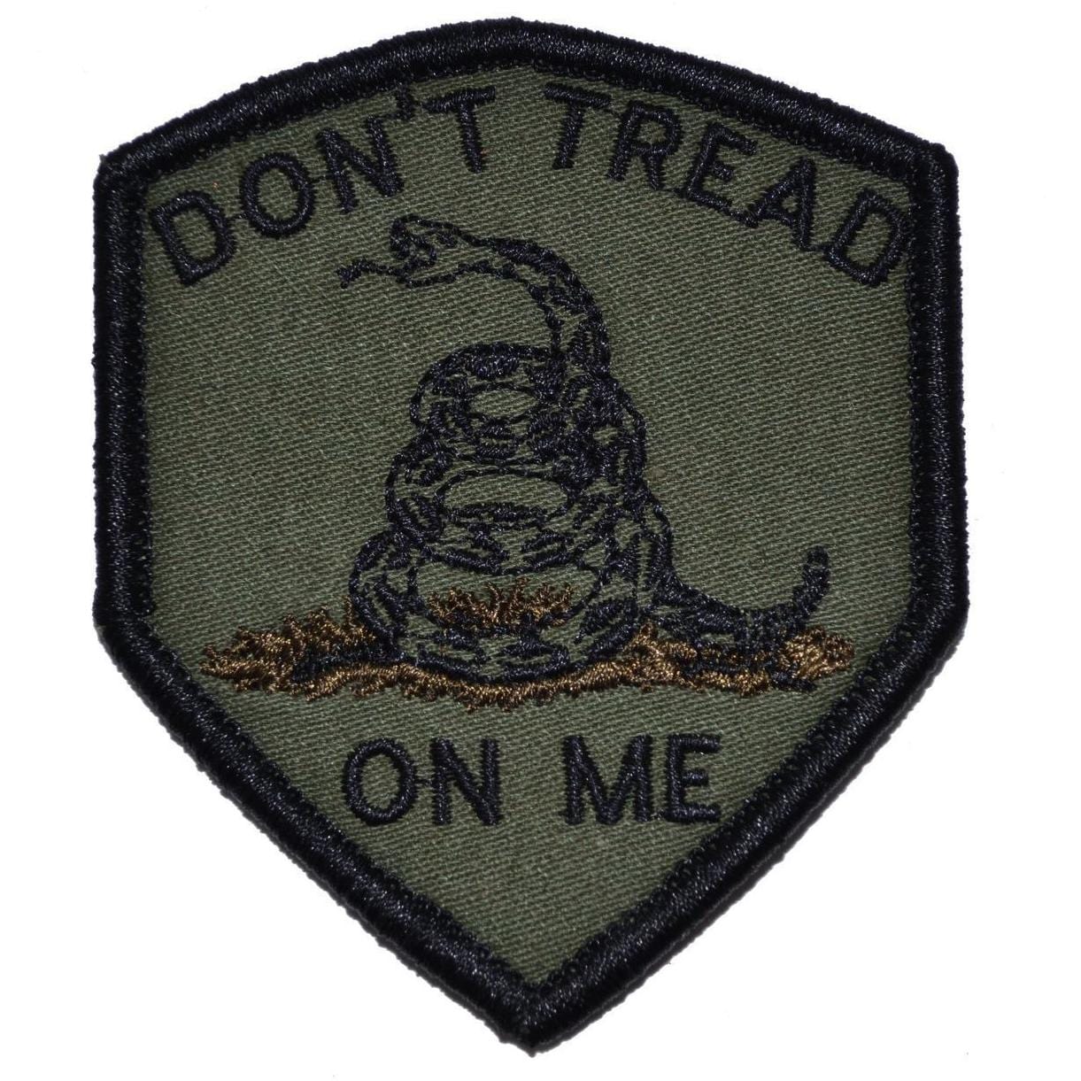 Don't Tread On Me Gadsden Snake - Shield Style Patch 2x3.5
