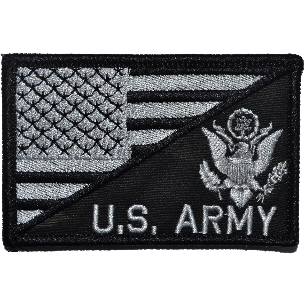 US Army With Text USA Flag - 2.25x3.5 Patch