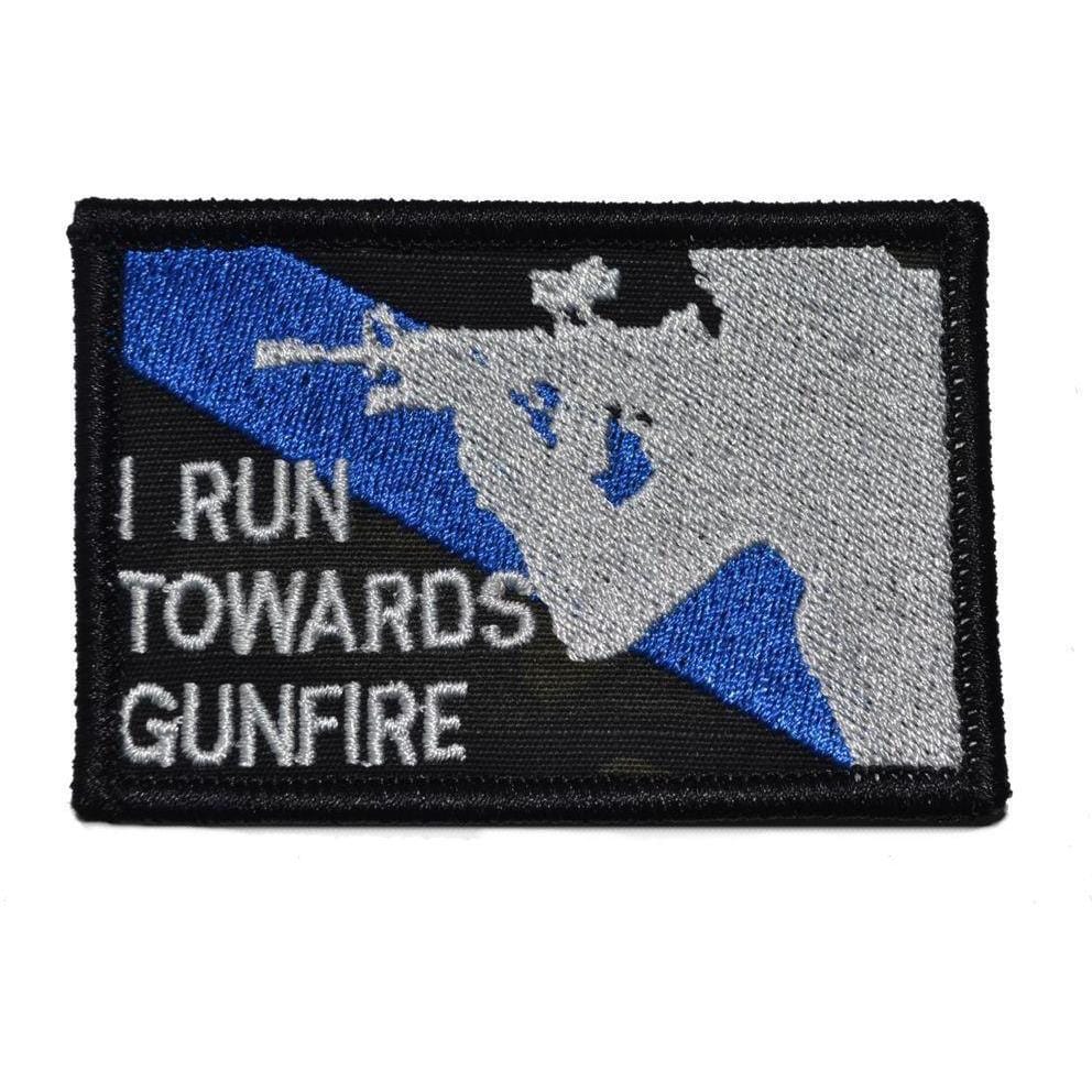 I Run Towards Gunfire - 2x3 Patch