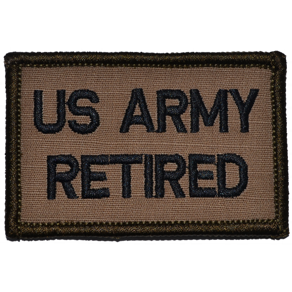 US Army Retired- 2x3 Patch