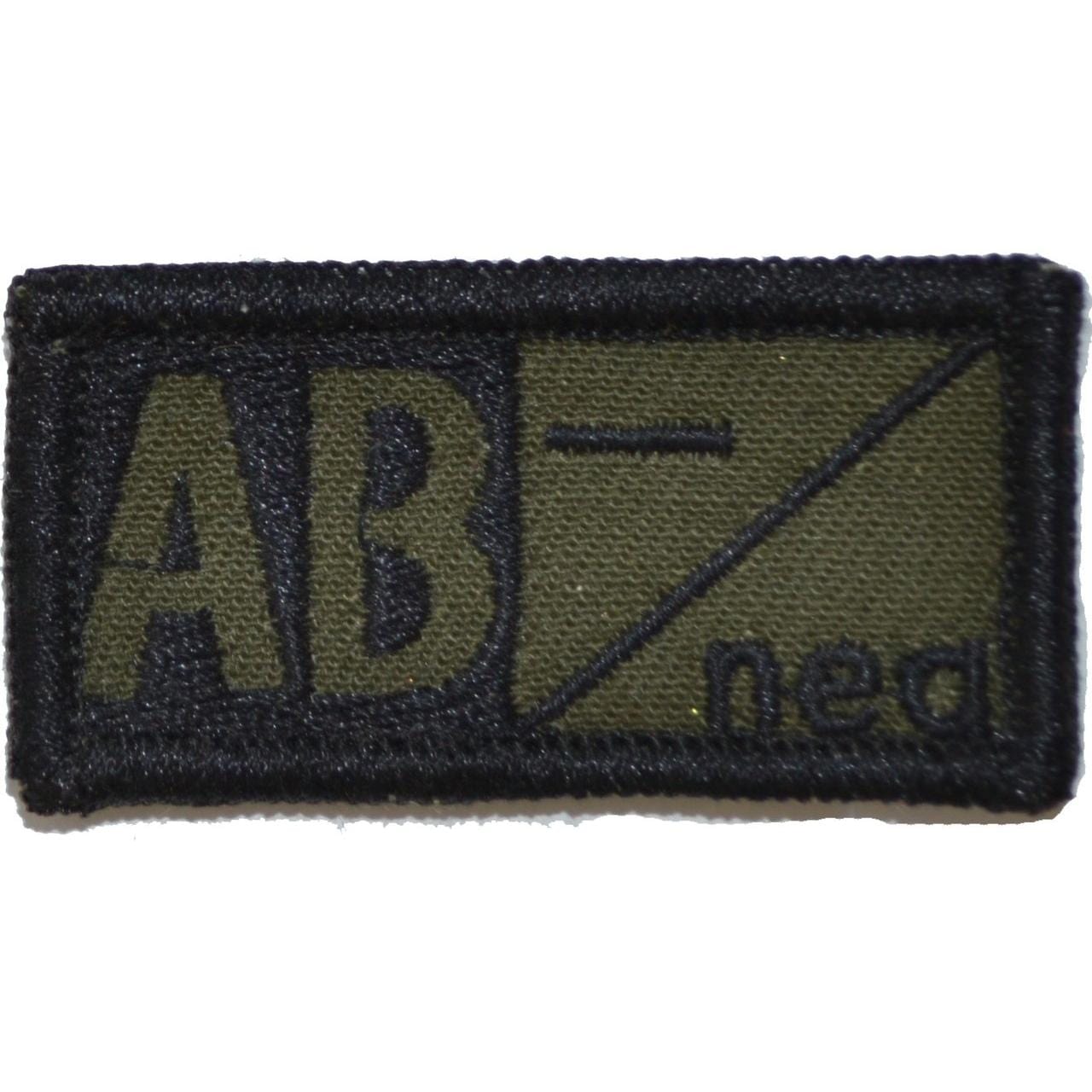 1x2 Blood Type Military / Patch (All Blood Types)