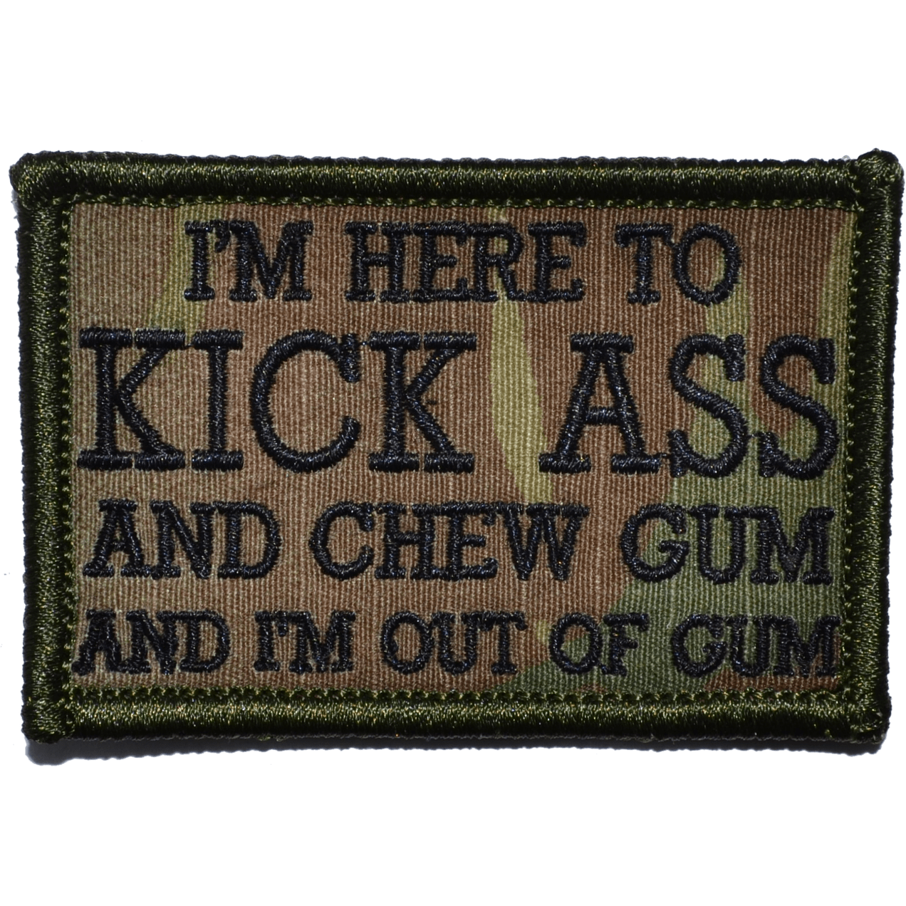 I'm Here to Kick Ass and Chew Gum and I'm Out of Gum - 2x3 Patch