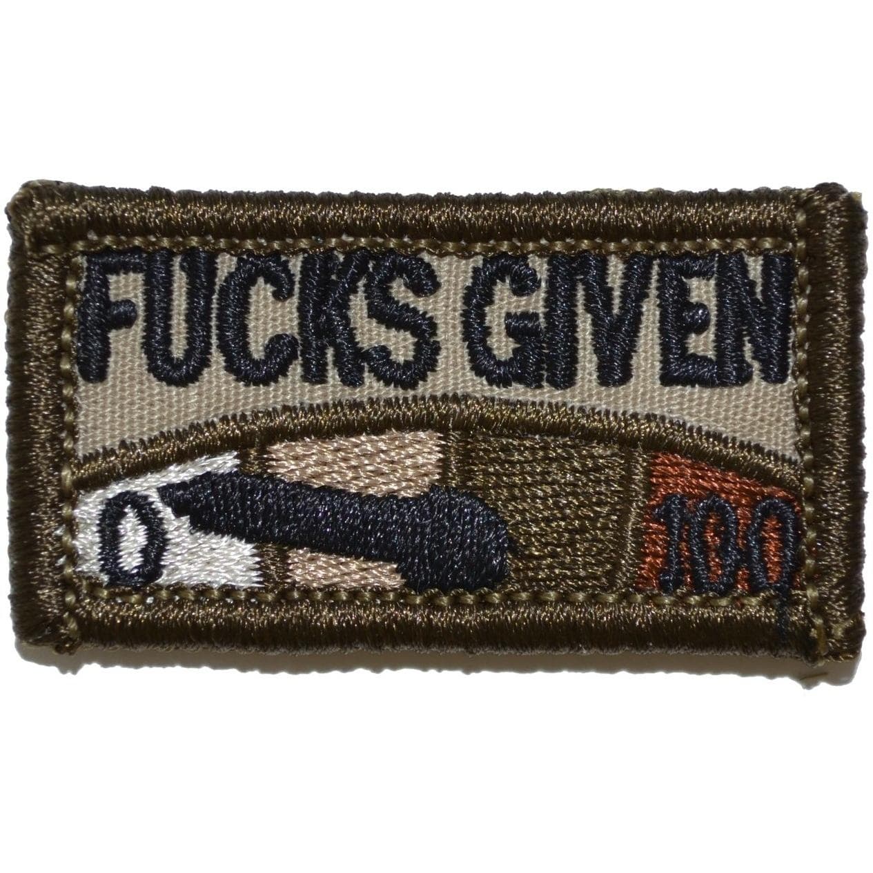 Zero Fucks Given Meter 1x2 - Patch