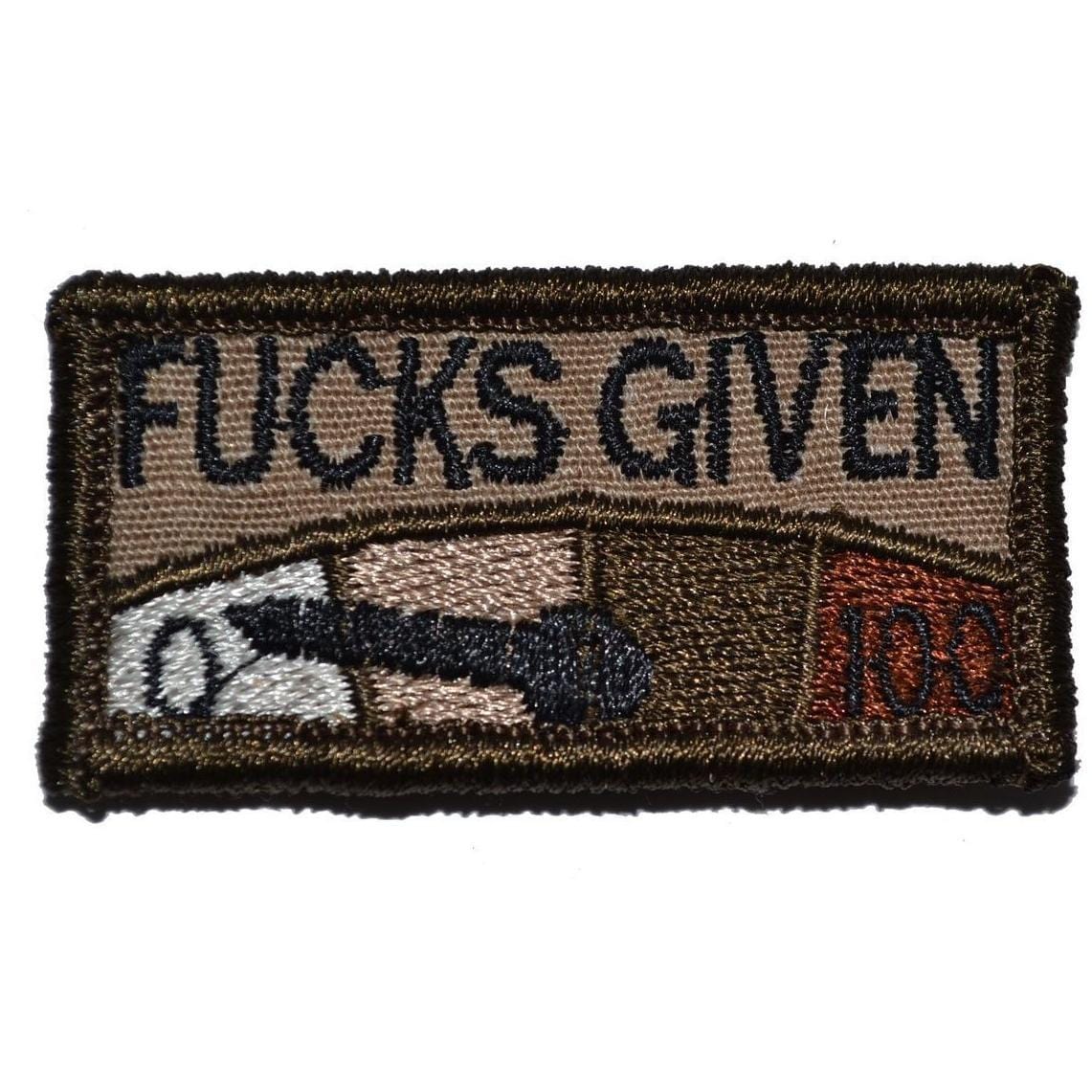 Zero Fucks Given Meter - 1x2 Patch