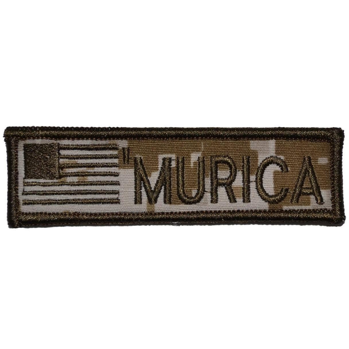 MURICA with USA Flag - 1x3.75 Patch