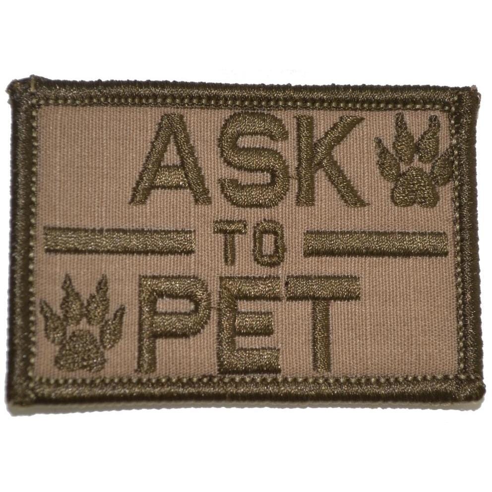 Ask to Pet, K9 Dog Patch - 2x3 Patch
