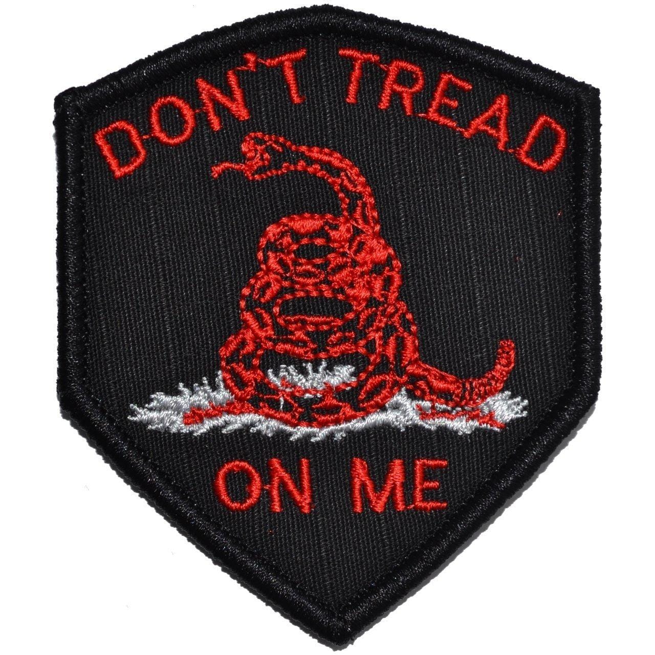 Don't Tread On Me Gadsden Snake - Shield Style Patch 2x3.5