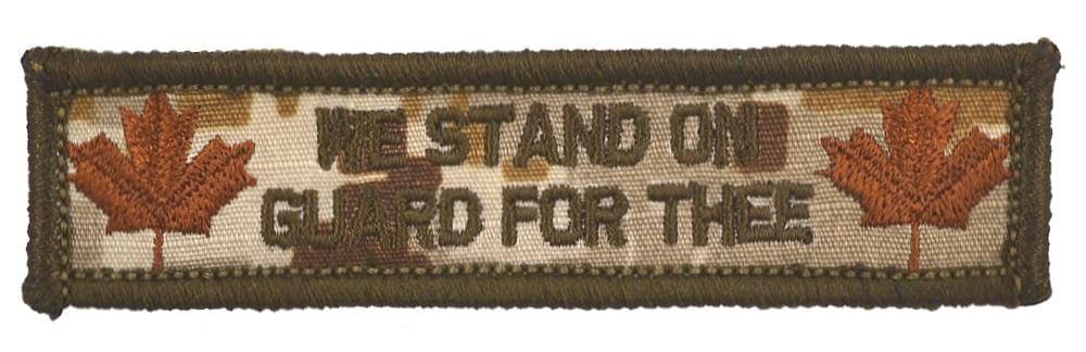 Canada "Stand on Guard For Thee" Motto - 1x3.75 Patch