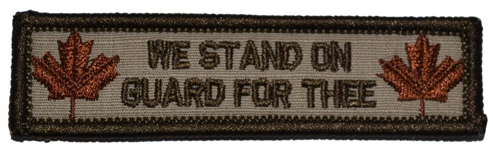 Canada "Stand on Guard For Thee" Motto - 1x3.75 Patch