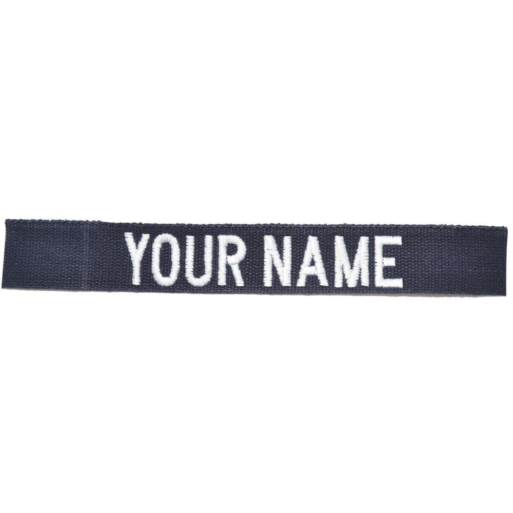 Nylon/Cotton Webbing Custom Name Tape - Navy