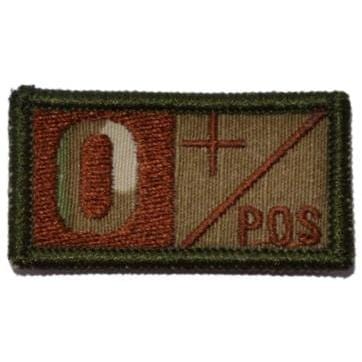 1x2 Blood Type Military / Patch (All Blood Types)