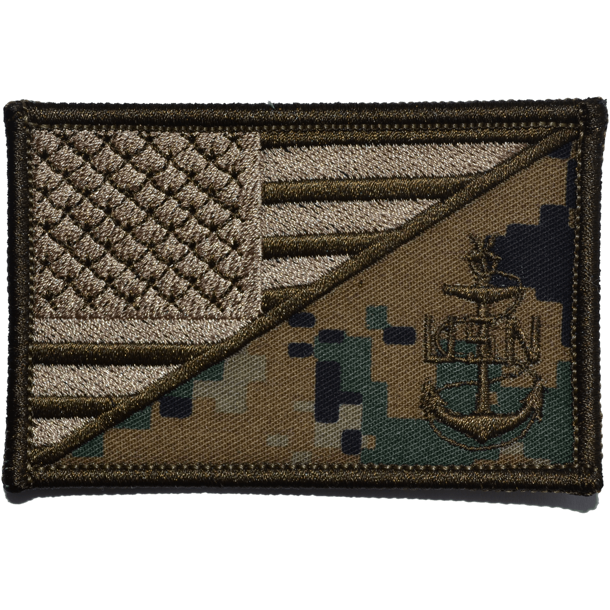 Navy SCPO Senior Chief Petty Officer USA Flag 2.25x3.5inch Patch