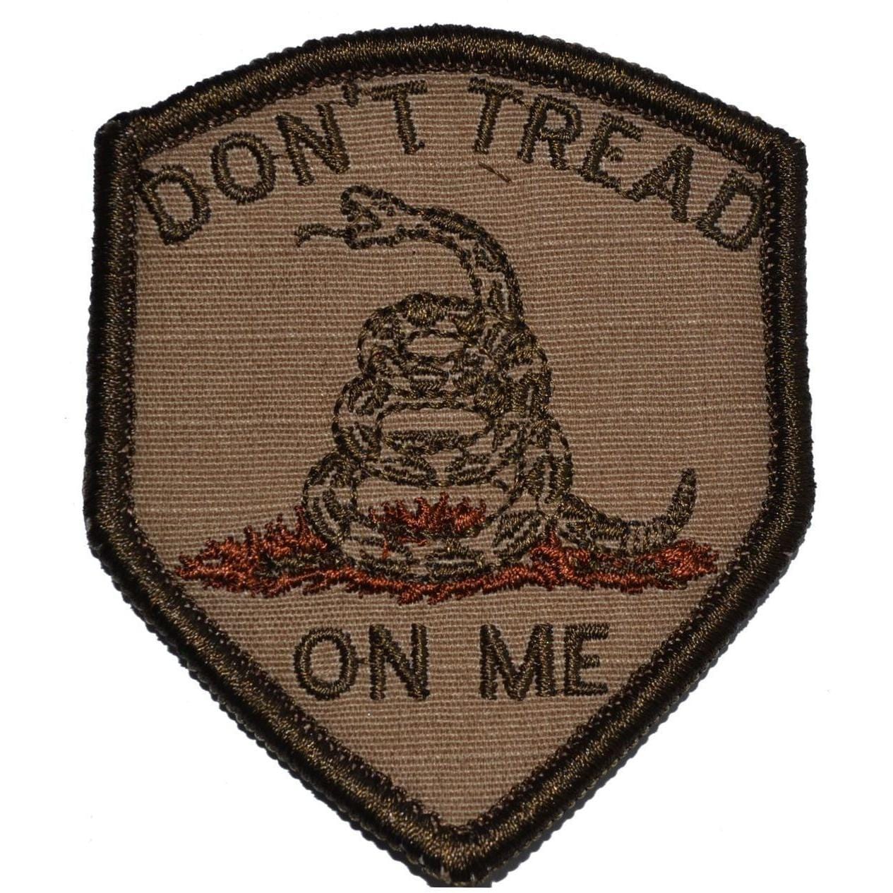 Don't Tread On Me Gadsden Snake - Shield Style Patch 2x3.5