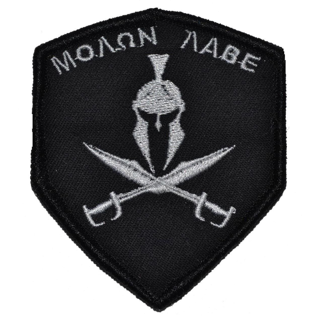 Spartan Head Molon Labe - 2x3.5 Shield Patch