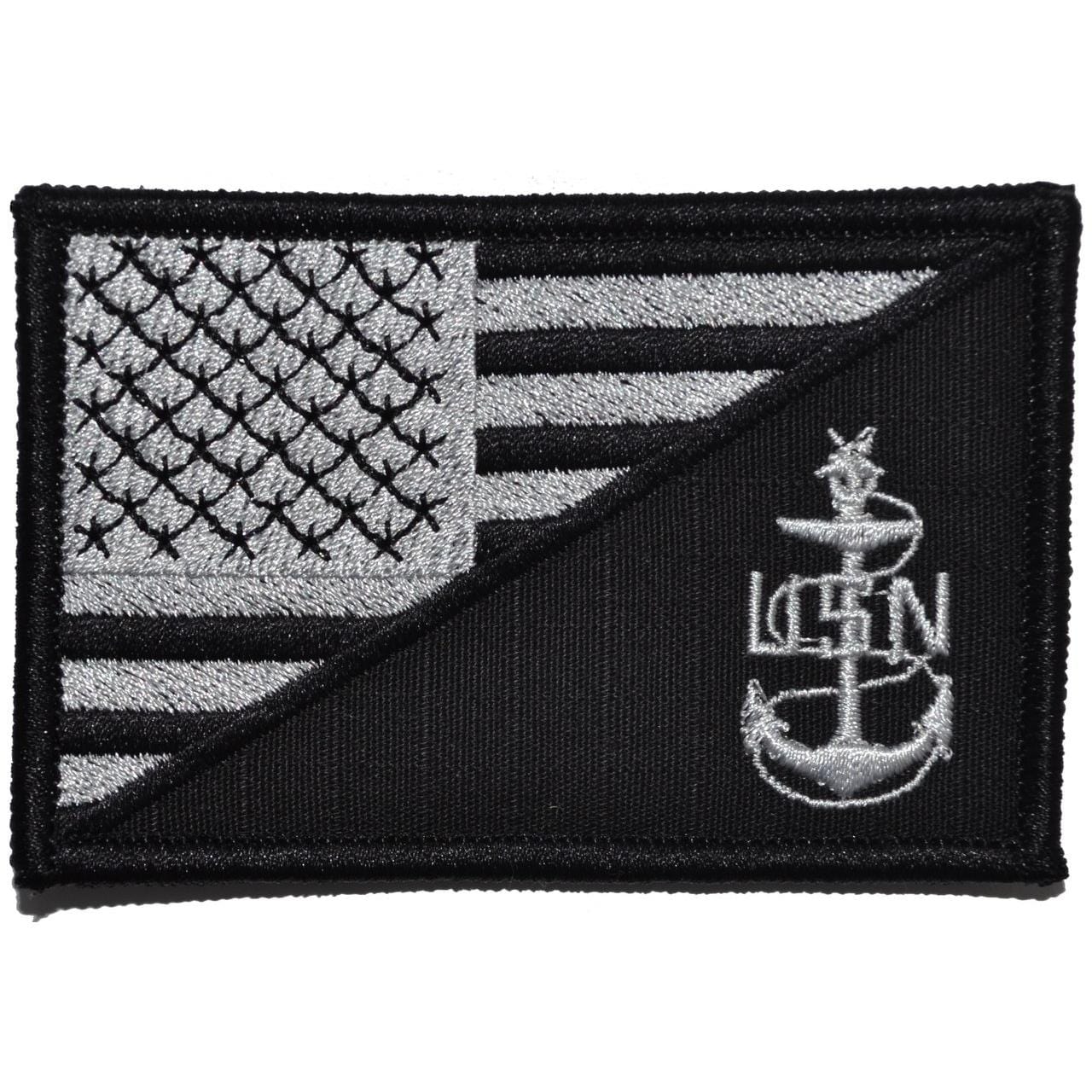Navy SCPO Senior Chief Petty Officer USA Flag 2.25x3.5inch Patch