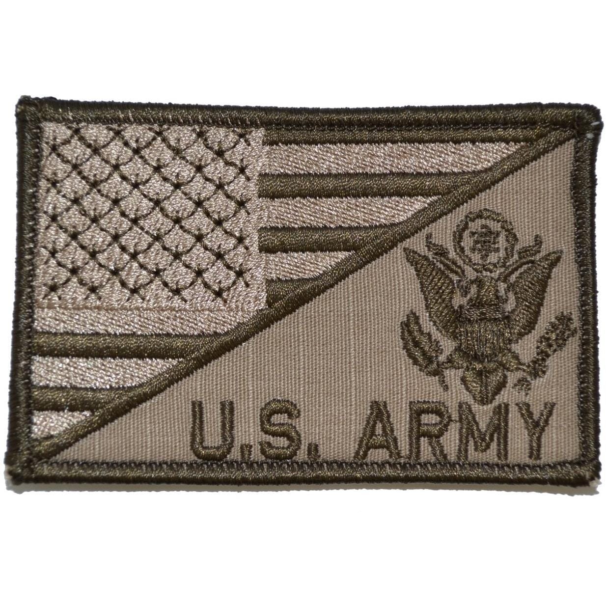 US ARMY With Text USA Flag 2.25 x 3.5 inch Patch