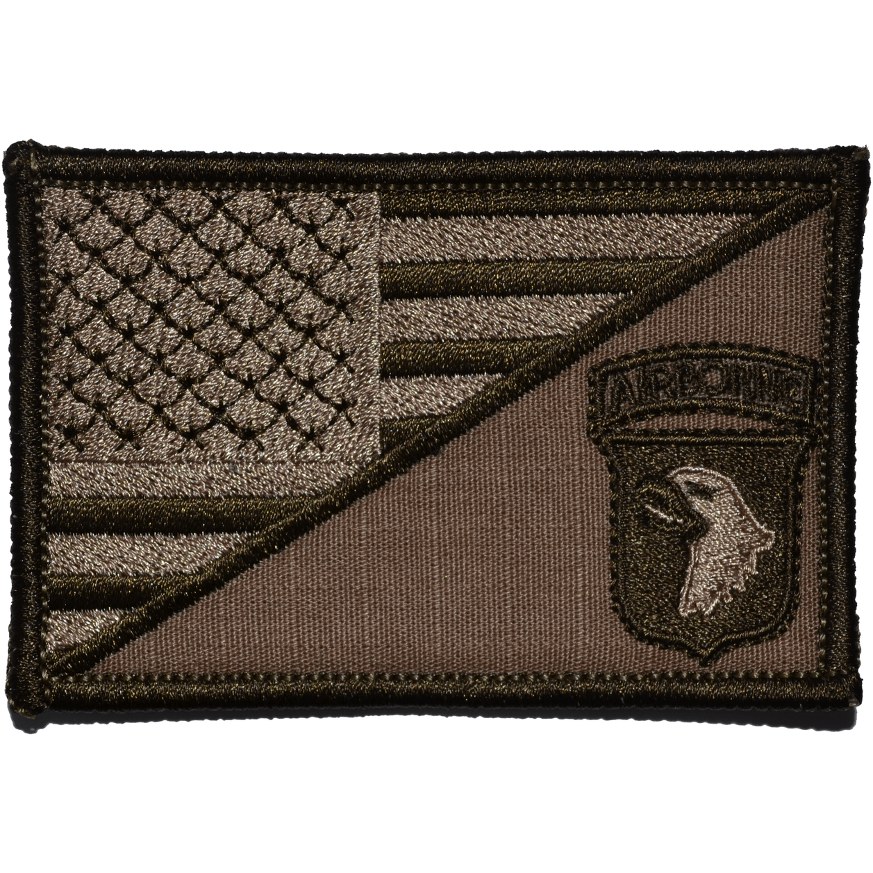 101st Airborne Division USA Flag 2.25 x 3.5 inch Patch