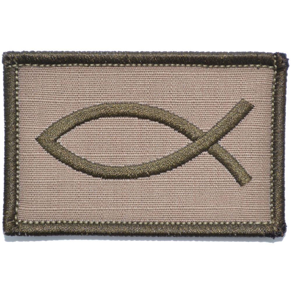Jesus Fish Ichthys - 2x3 Patch