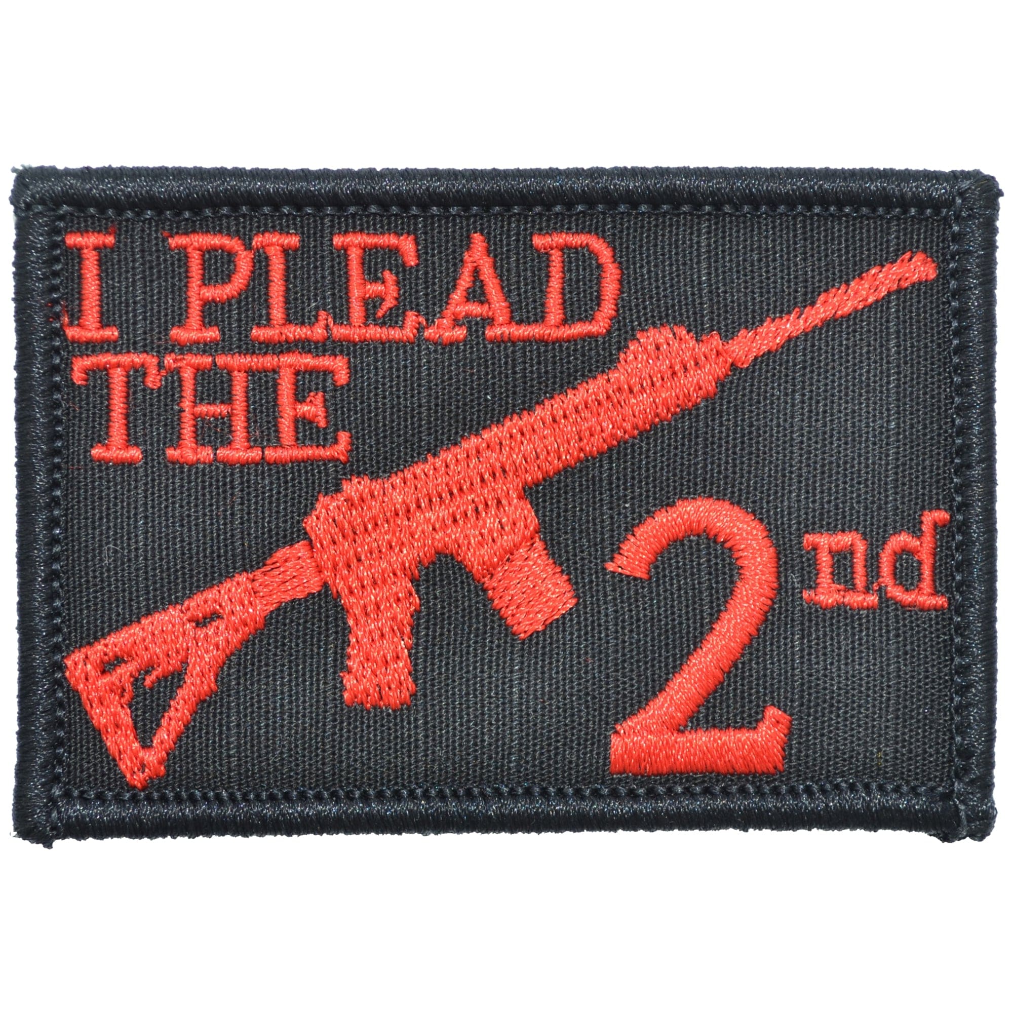 I Plead the 2nd Second Amendment - 2x3 Patch