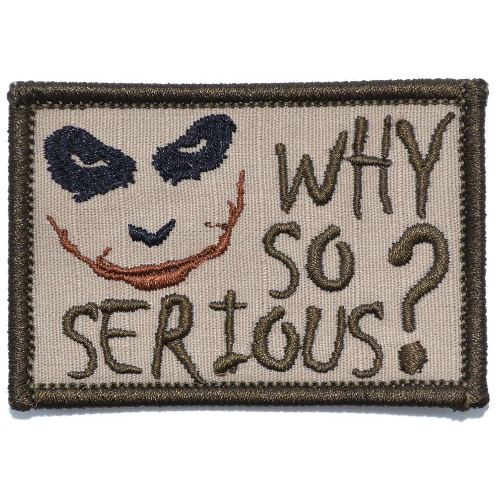 Why So Serious? Joker Quote - 2x3 Patch