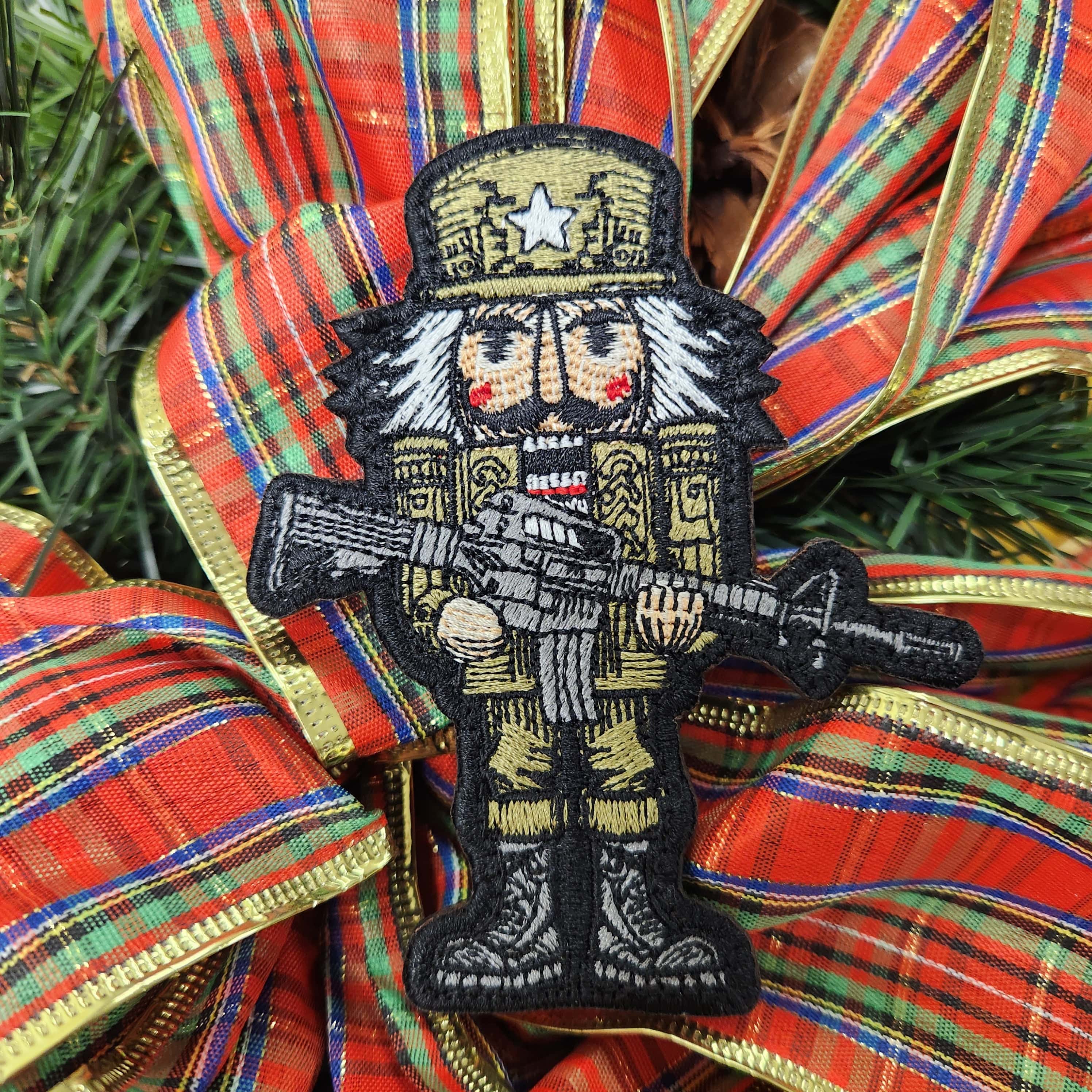 Tactical Nutcracker - 4 inch - Fully Embroidered Patch