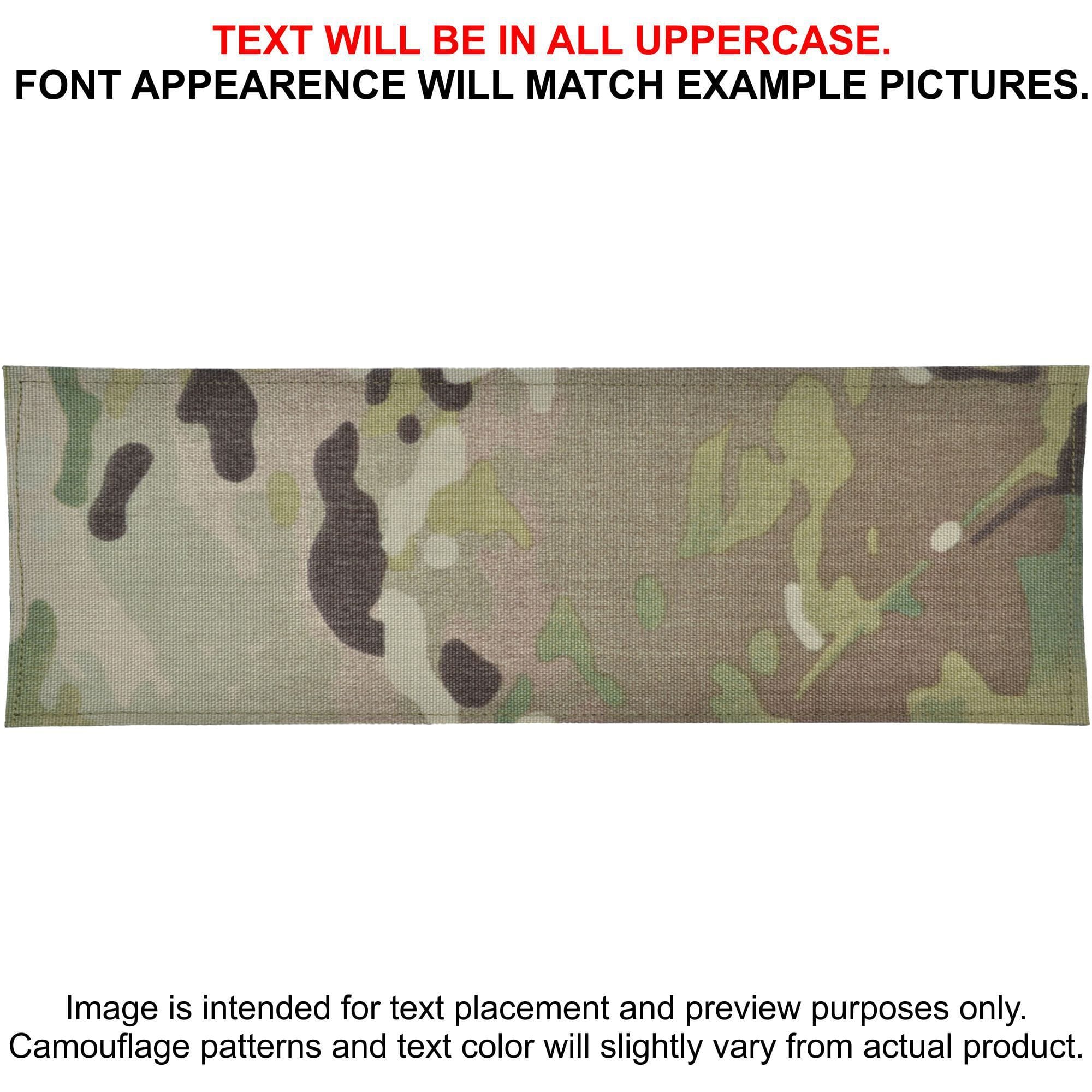 Tactical Gear Junkie Patches MultiCam CORDURA® Custom Heat Press Vinyl - 4x12 CORDURA® Patch